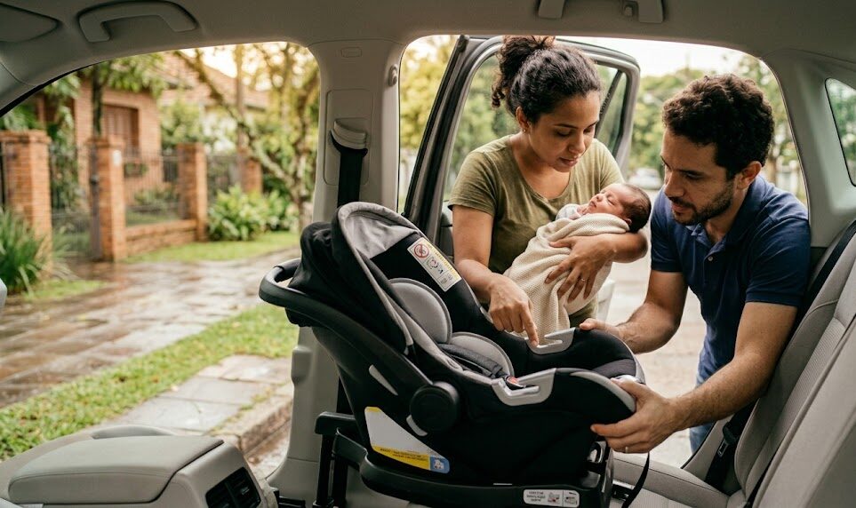 O que avaliar antes de escolher a cadeirinha de carro para recém-nascido